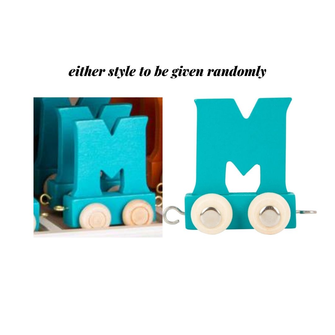 Coloured Wooden Train Letters – Personalised wooden name train