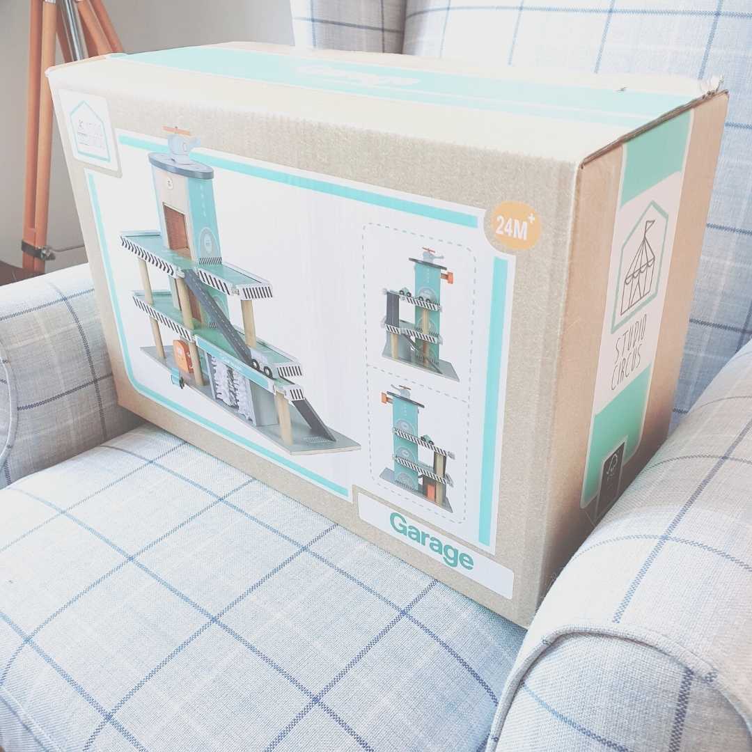 Multistorey Wooden Garage for 2 years old