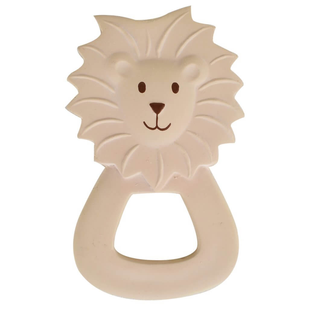 Lion Natural Rubber Teether Ring Gift Boxed