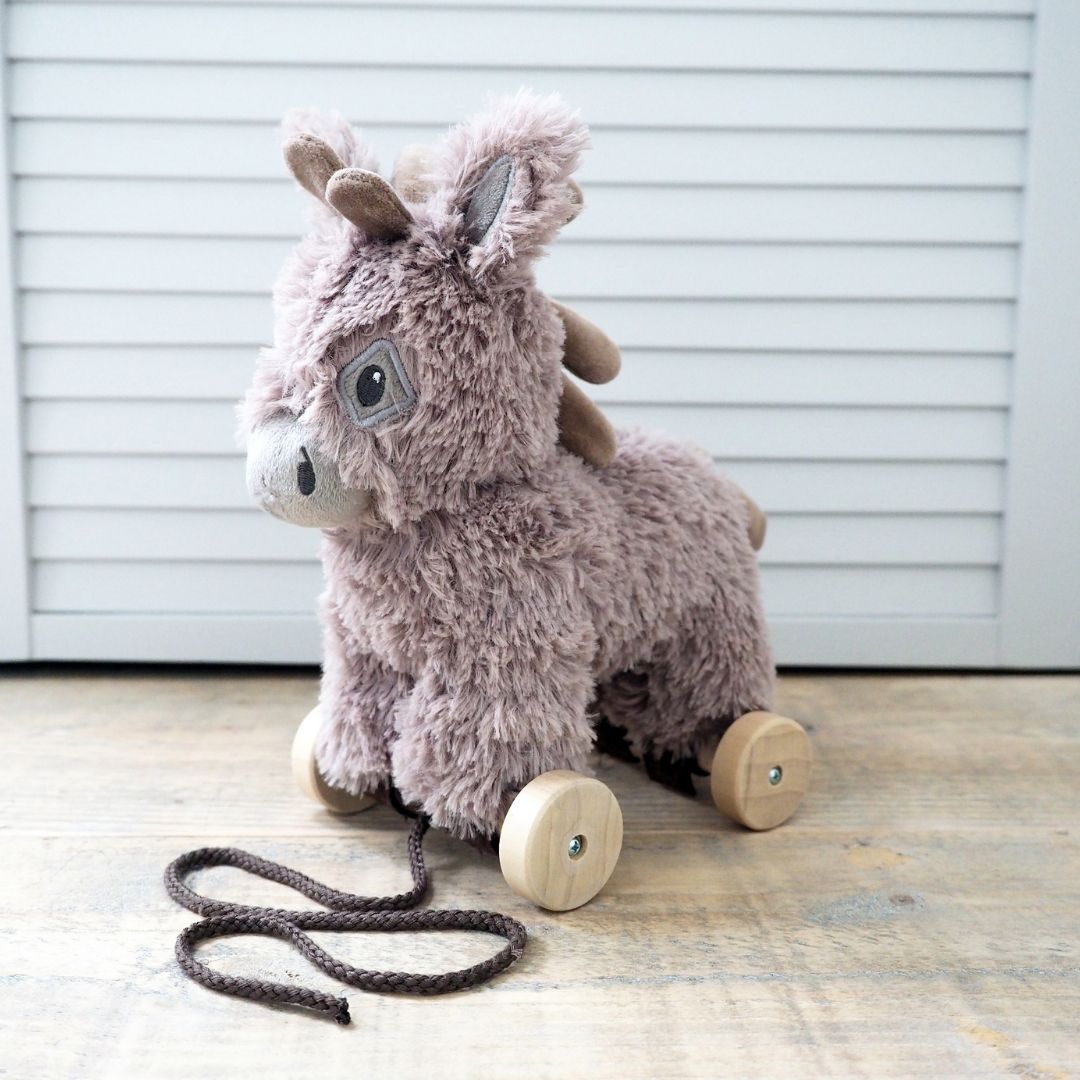 Norbert Pull Along Donkey for 6 months old