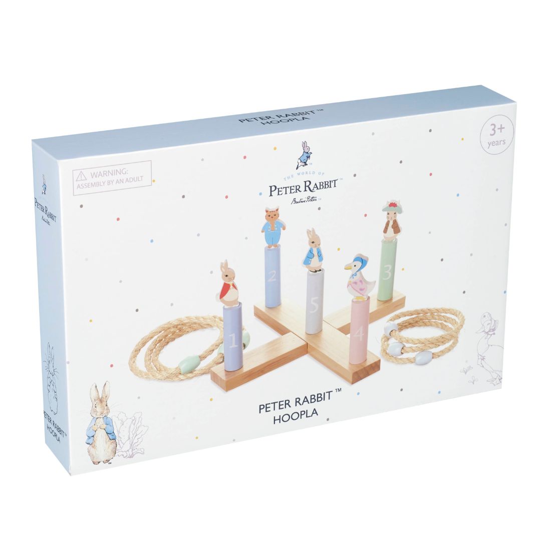 Peter Rabbit™ Hoopla wooden traditional game for 3 years old