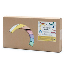 Fairtrade Wooden Rainbow Stacking Toy for 18 months old - Pastel colours