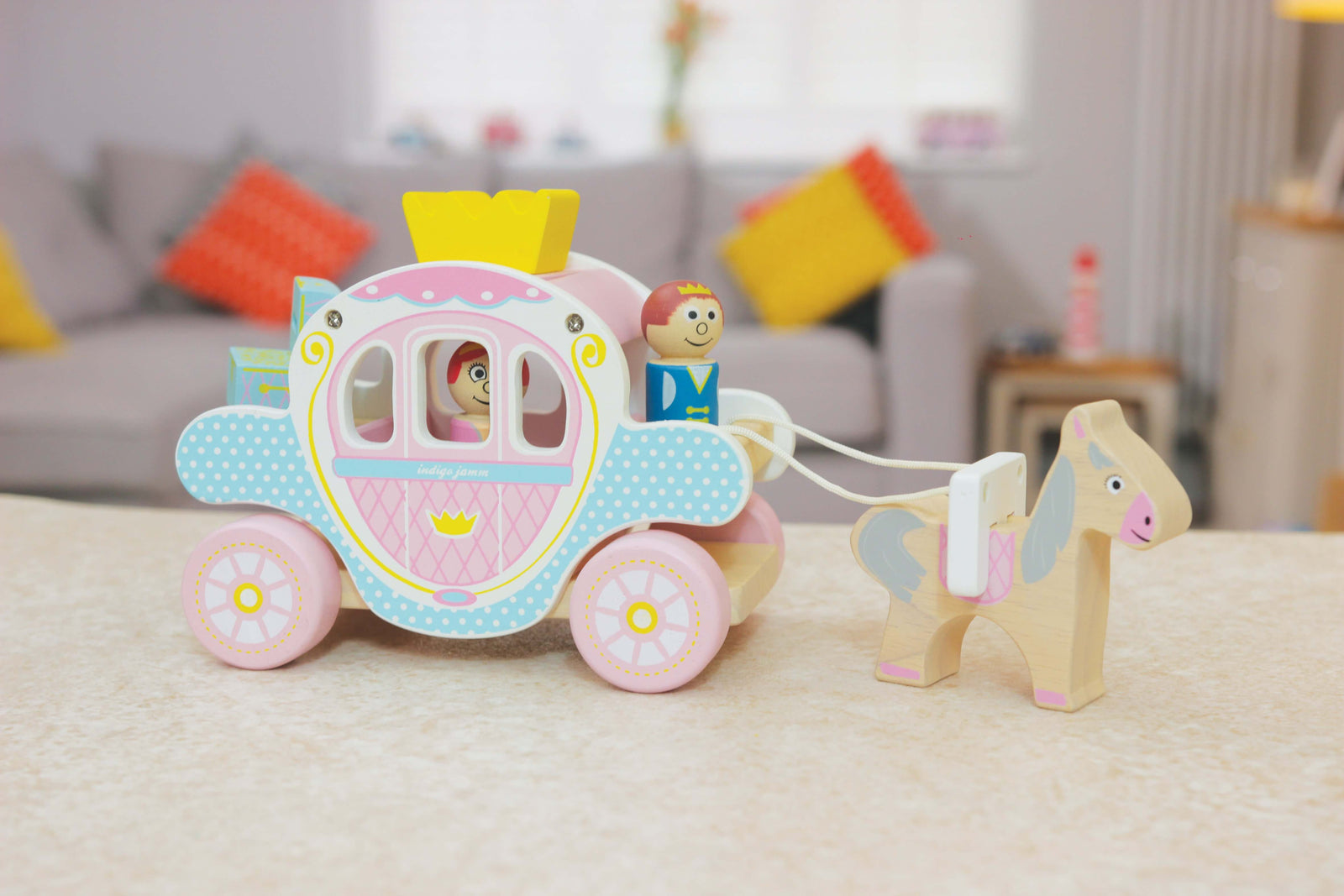 Princess & Prince Horse and Carriage Toy