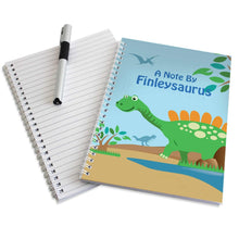 Personalised Dinosaur A5 Notebook for Children