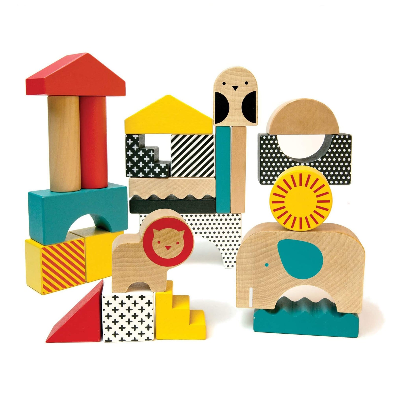 Animal Town Wooden Blocks for 18 months old