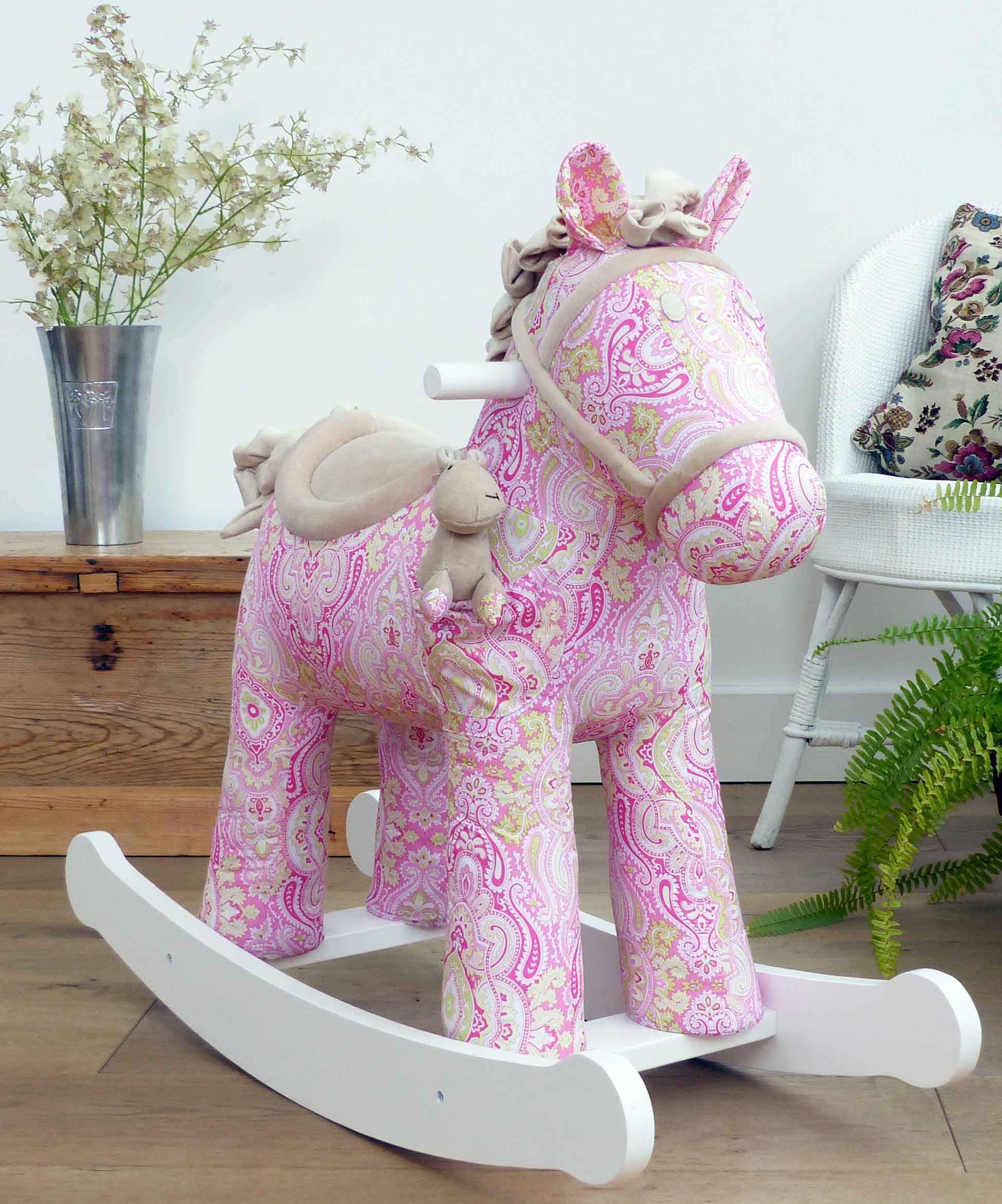 Pixie and Fluff Rocking Horse 12m by Little Bird Told Me