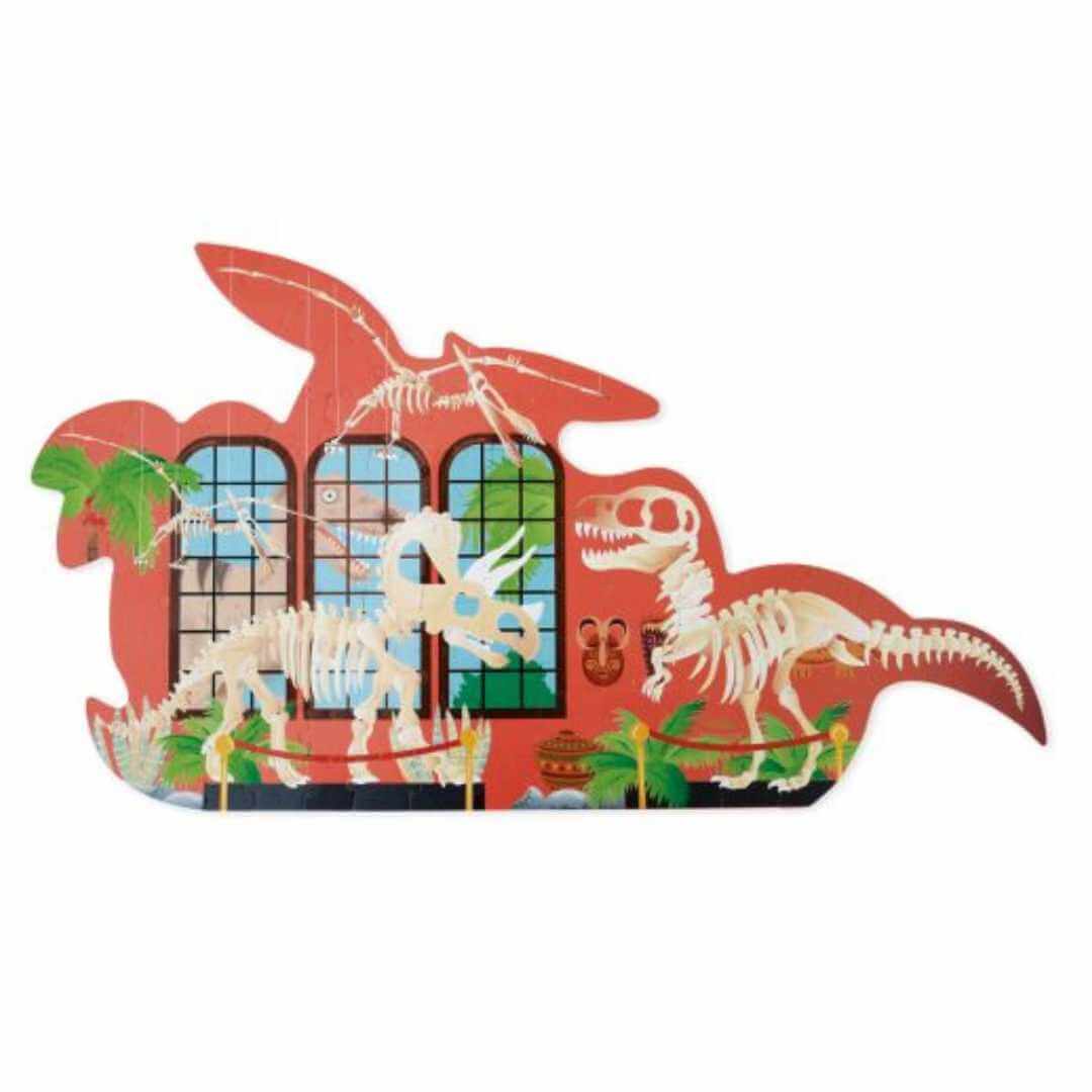 Scratch 2 Sided Puzzle 100pcs – DINO Skin & Bones - 5 yrs old