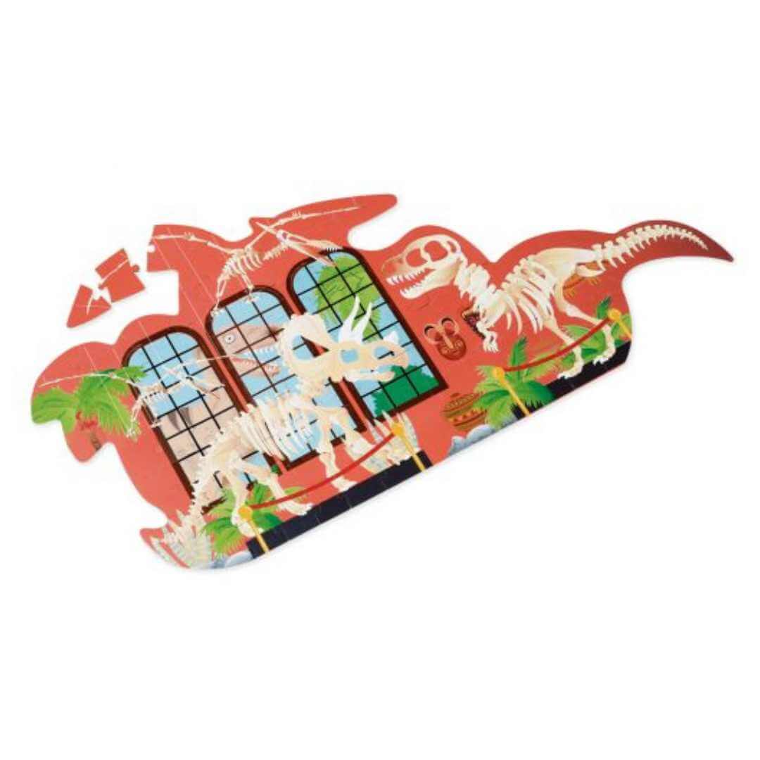 Scratch 2 Sided Puzzle 100pcs – DINO Skin & Bones - 5 yrs old