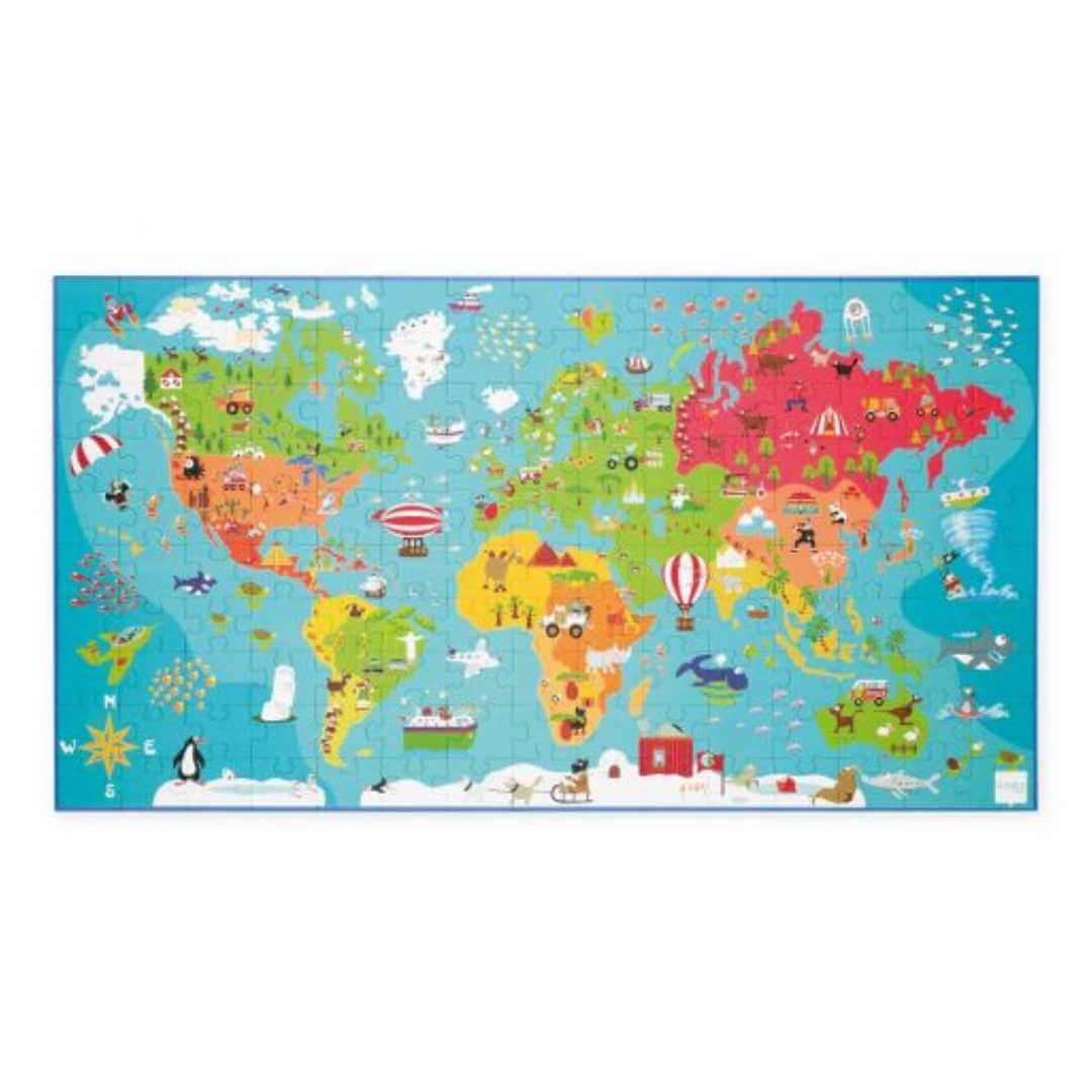 Scratch XXL Puzzle 150 pcs World Map for 5 years old