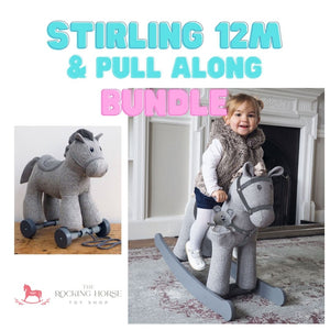 Stirling & Mac Rocking Horse (12m+)  and Stirling Pull Along Bundle by Little Bird Told Me