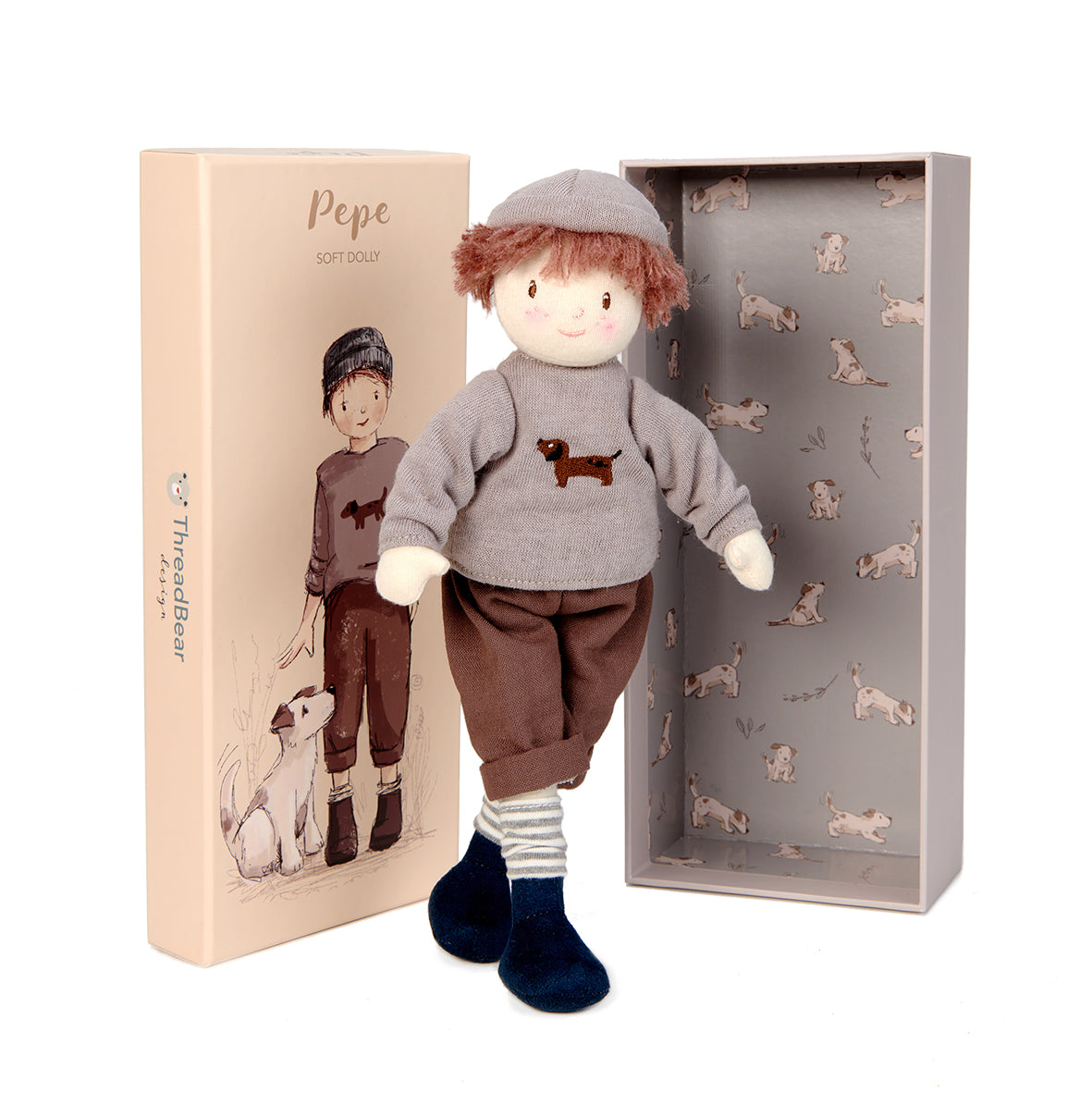 Pepe Rag Doll 25cm in Gift Box - for 3 years old