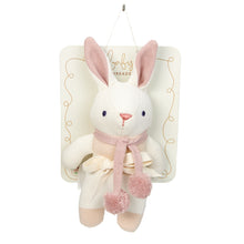 Baby Threads Cream Bunny Rattle Soft Toy for babies GOTS