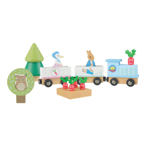 Peter Rabbit™ certified sustainably sourced wooden Train Track for 3 years old