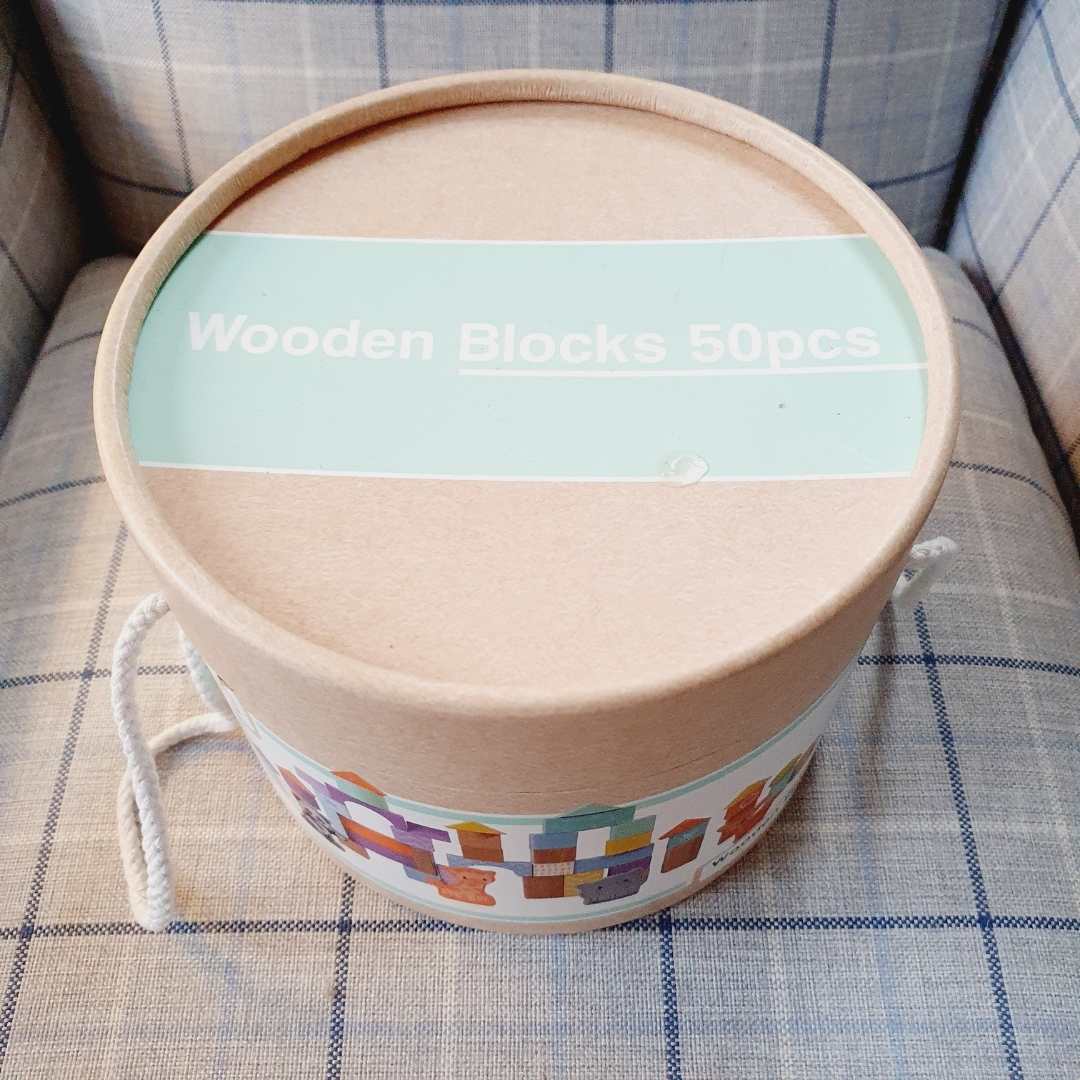 Wooden Building Blocks For Toddlers - Wooden Toys For Toddlers Product Box