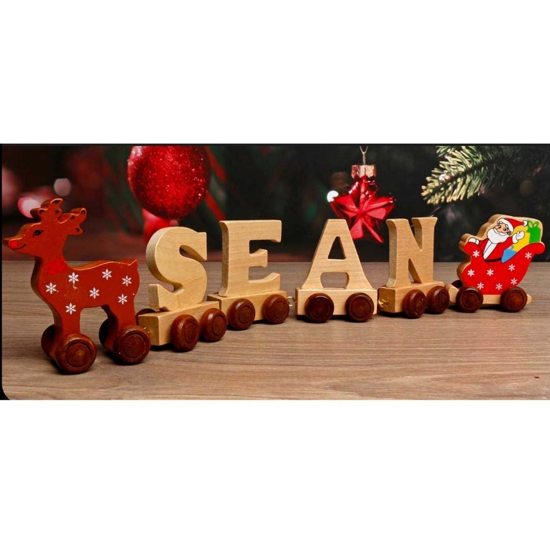 Wooden Train Letters & Engine Sets