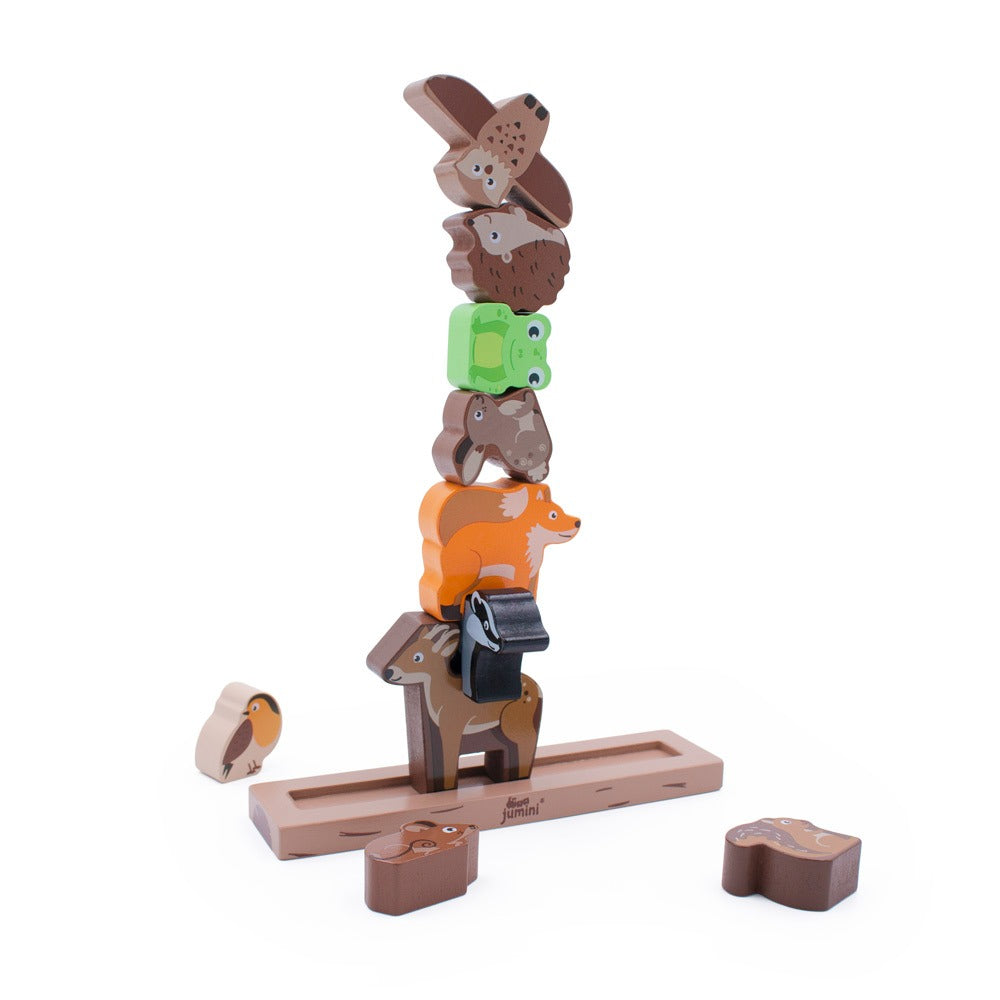 Stack And Balance Wooden Stacking Toys - Woodland Stacking Balance Game for 3 years old