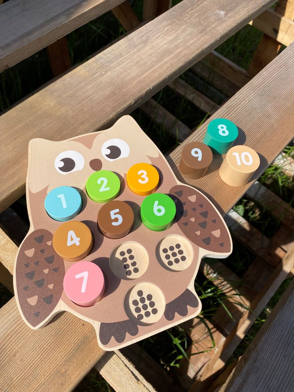 Owl Woodland Number Block Puzzle