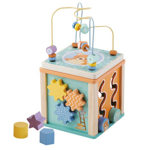 Activity Cube - Wooden Toys For Toddlers