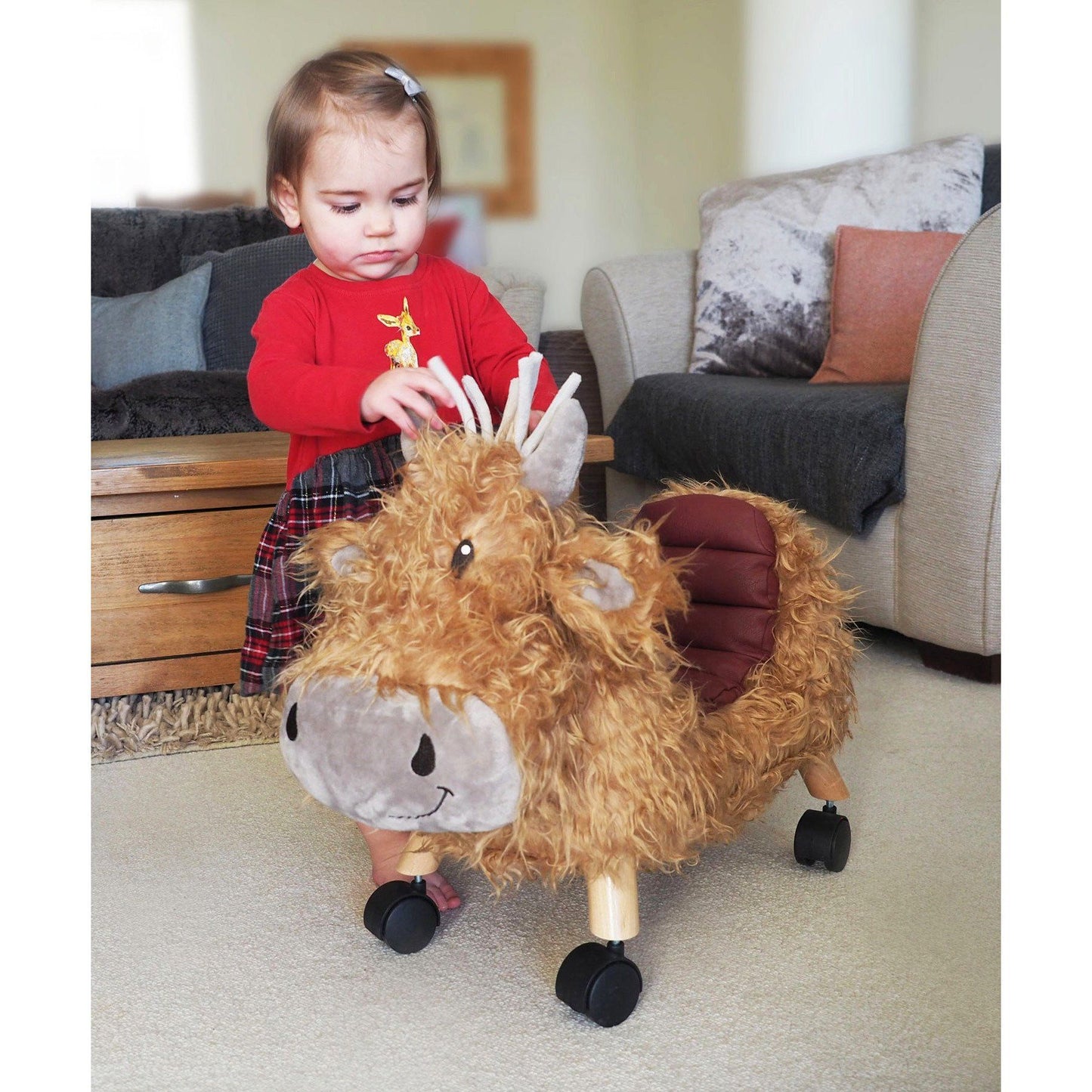 Ride On Toys - Hubert Ride On Highland Cow By Little Bird Told Me