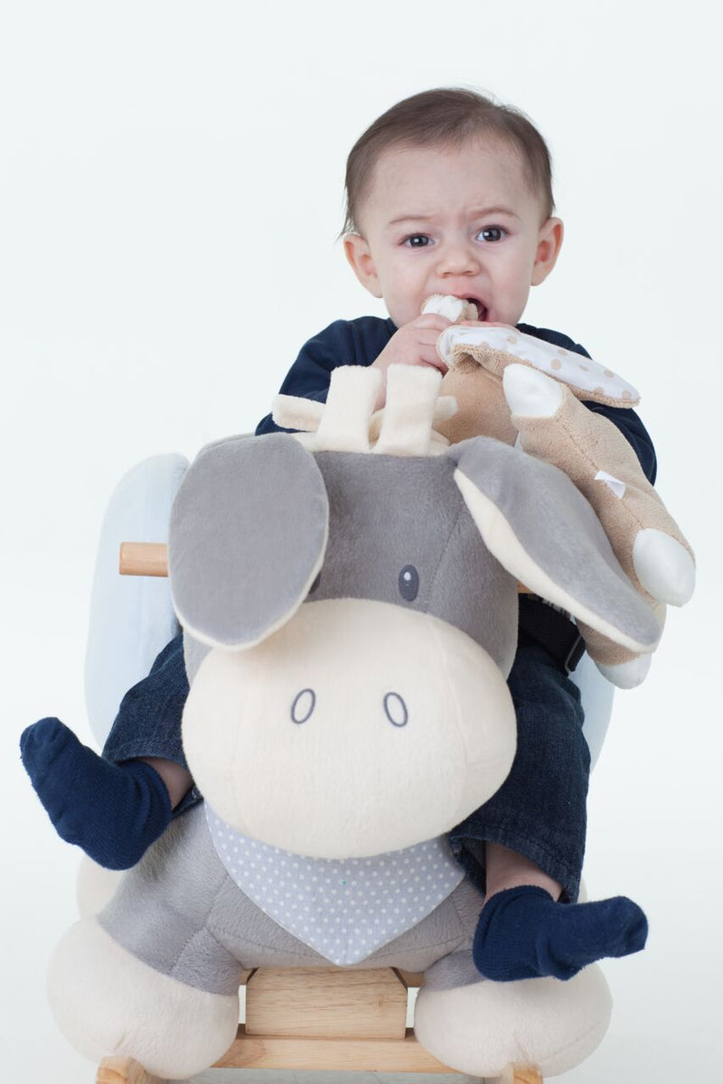 Nattou Donkey Rocker Cappuccino | Baby Rocker for 10 month old