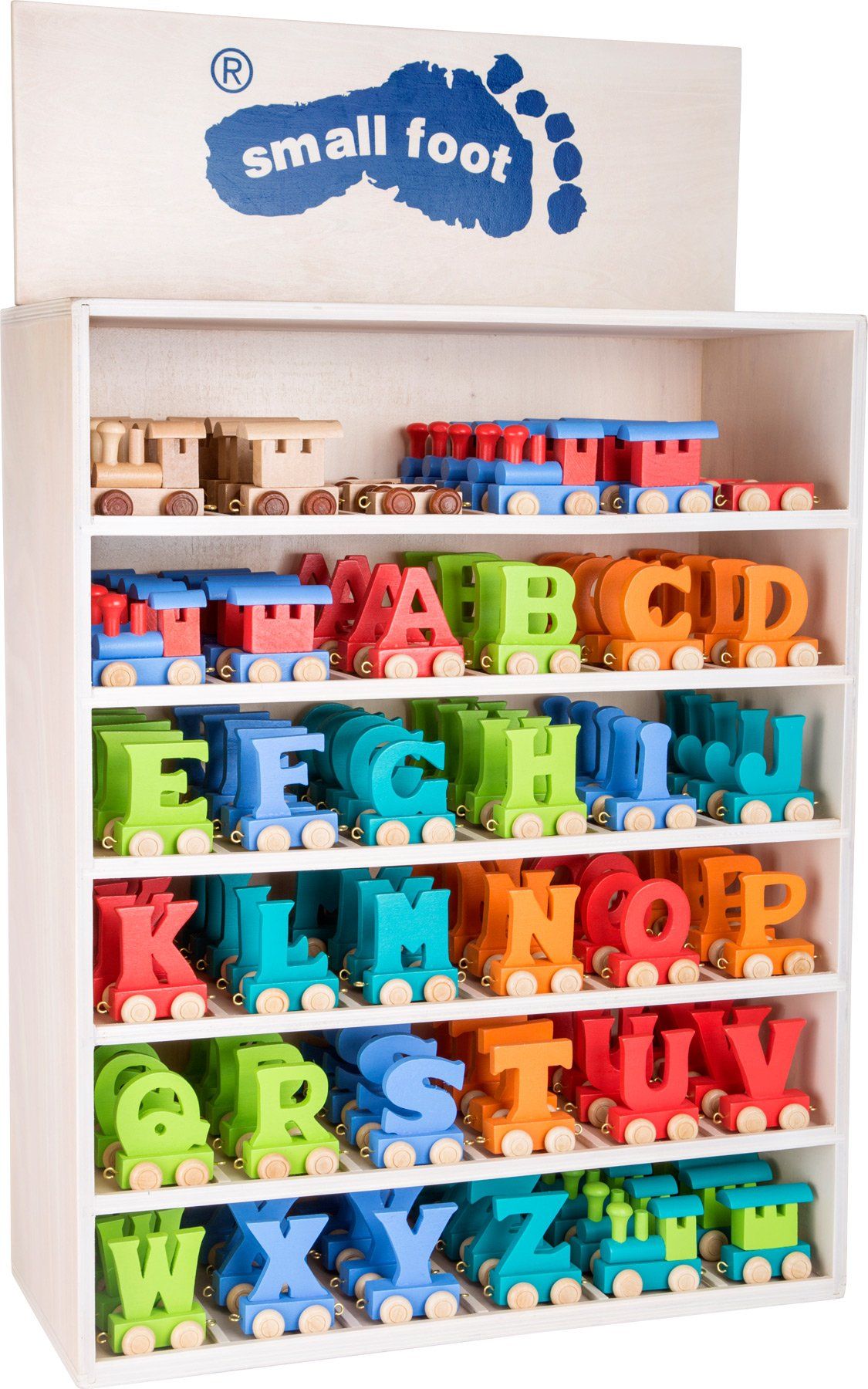 Coloured Wooden Train Letters – Personalised wooden name train