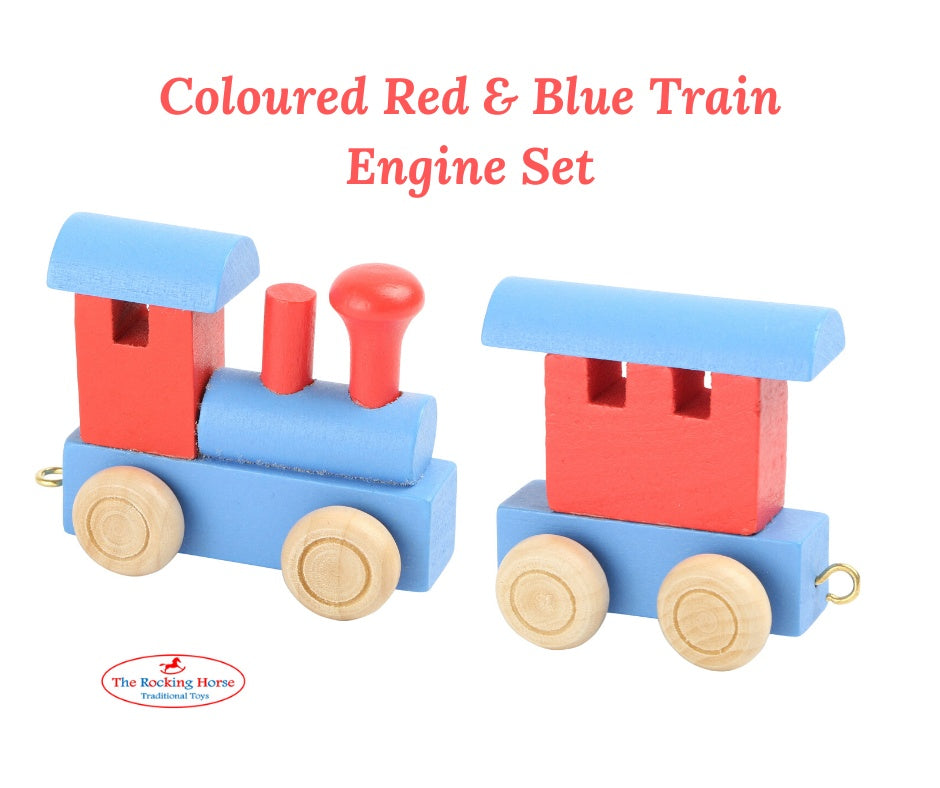 Coloured Wooden Train Letters – Personalised wooden name train