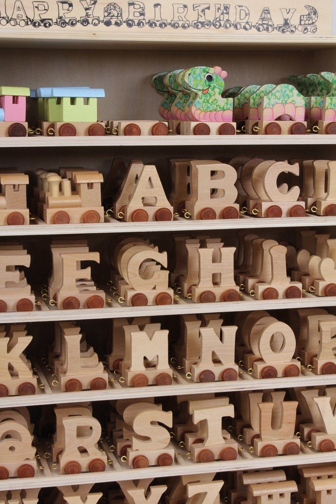Wooden Train Letters – Personalised wooden name train